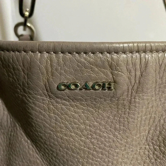 Coach vintage gray leather satchel handbag - Picture 11 of 14